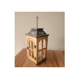 Farol de Madera Artesanal para Decoración de Bodas, Interiores de Estilo Rústico, Celebraciones Festivas y Ambiente del Hogar - Product Image 3