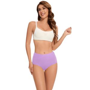 Ropa Interior de Encaje de Cintura Alta para Mujer, Tallas Grandes, Suave, Transpirable, Elástica, con Soporte Firme y Cobertura Completa - Product Image 1