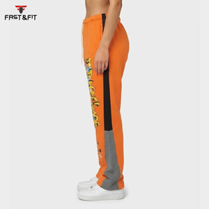 Pantalones Deportivos Casuales de Invierno para Mujer, con Cintura Elástica, 100% Algodón Ecológico, Estilo Flare, Satinados, Precio al por Mayor - Product Image 3