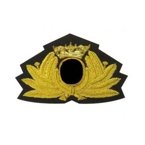 Badges et écussons de créateur haut de gamme en dentelle brodée faits main, en PU, avec logo personnalisé, à coudre, dorés, pour chapeaux, vente en gros du Pakistan - Product Image 6
