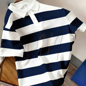 Camiseta Casual de Manga Corta para Hombre, 100% Algodón, Tejido de Felpa, Transpirable, Diseño Personalizado para Golf, Moda de Verano - Product Image 1