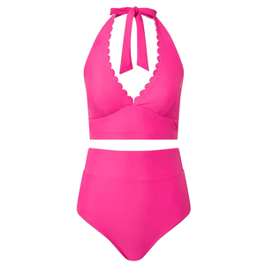 Maillot de bain d'hiver pour femme de bonne qualité, ensemble deux pièces, conception personnalisable, manches longues - Product Image 2