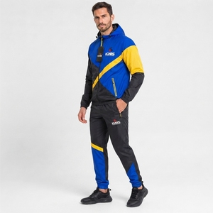 Ensemble de survêtement coupe-vent pour homme, style moderne, veste à capuche et pantalon, deux pièces, confortable, vêtements de sport de plein air, vêtements de mode - Product Image 2