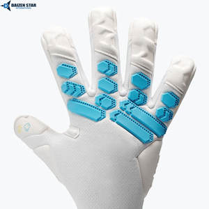 Gants de gardien de but de football personnalisés, respirants, fermeture auto-agrippante, paume en latex antidérapante, protection des doigts et du pouce, étiquette privée OEM - Product Image 3