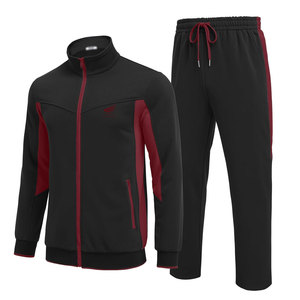 Survêtement zippé pour homme, décontracté, hiver, uni, 100% coton, léger, confortable, adapté à une utilisation toute la journée, personnalisable - Product Image 1