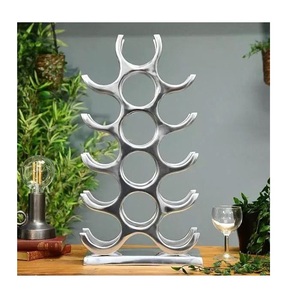 Support à bouteilles de vin en métal de haute qualité, design dernier cri, organiseur de bouteilles de vin, présentoir à bouteilles de boisson - Product Image 5