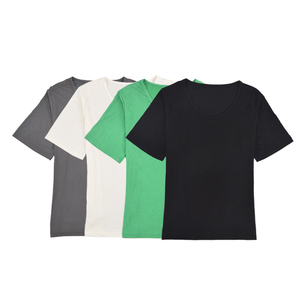 เสื้อยืดแฟชั่นผ้าฝ้ายสั่งทำสำหรับผู้หญิง - Product Image 2
