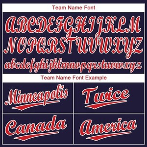 Camiseta de Softbol Personalizada para Mujer, Color Azul Marino, Rojo y Blanco, Transpirable, Absorbente de Humedad, Ropa Deportiva de Equipo, Uniformes Deportivos al por Mayor - Product Image 4