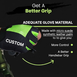 Custom Half Finger Cycling <b>Gloves</b> Breathable Non Slip Riding <b>Gloves</b> Lightweight <b>Grip</b> <b>Gloves</b> for Racing Outdoor - Product Image 2