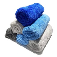 40x40cm 500GSM Wärmegeschnittenes Korallenfleece-Autotuch AZO-Zertifiziert Wiederverwendbares Weiches Auto-Detailing-Handtuch