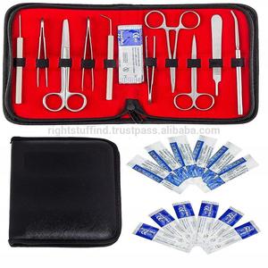<b>13</b> Pcs Stainless Steel Manual Minor Surgery Dressing Instrument Set Medical Training Surgical Practice Kit Storage Box OEM CE - Product Image 5