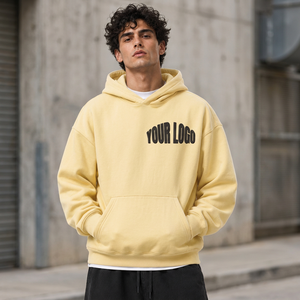 Sudadera con Capucha Gruesa y Pesada Personalizada para Hombre, de Algodón, Estilo Urbano, Informal, Fabricante de Ropa - Product Image 6