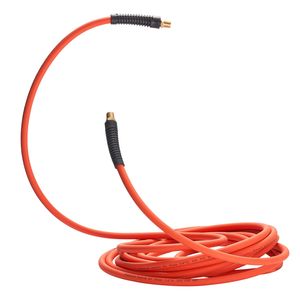 Tubo Ibrido per Aria Compressa da 1/4'' x 30m con Raccordo Maschio in Ottone Massiccio, Leggero e Resistente alle Piegature, Accessori e Ricambi per Utensili Pneumatici - Product Image 6