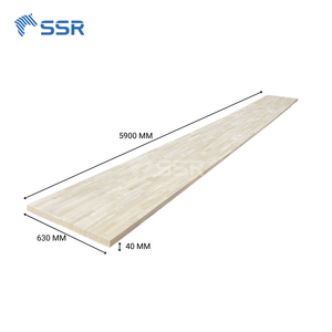 แผ่นไม้ยางพาราประกบแบบนิ้วโป้ง SSR สำหรับคานบันไดไม้, ขั้นบันได, แผ่นรองขาบันได และส่วนประกอบไม้ภายใน - Product Image 2