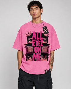 Camiseta Personalizada para Hombre, Corte Ajustado, 100% Algodón, Lavado Ácido, Estilo Urbano, Transpirable, Ecológica, de Alta Calidad - Product Image 1