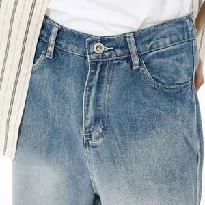 Jeans Unisex de Mezclilla, Modernos, Duraderos, Elegantes, Holgados, Estilo Urbano, Bordados, Casuales, Colaboración de Diseñadores, Edición Limitada - Product Image 3