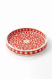 Resin <b>Serving</b> <b>Tray</b> <b>With</b> <b>Handle</b> & Coaster Set Elegant Resin <b>Serving</b> <b>Tray</b> for Modern Homes Decorative Resin <b>Serving</b> <b>Tray</b> - Product Image 2