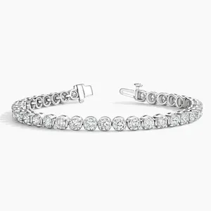 Geometric chain <b>bracelet</b> Unisex minimalist <b>bracelet</b> Silver minimalist chain - Product Image 1
