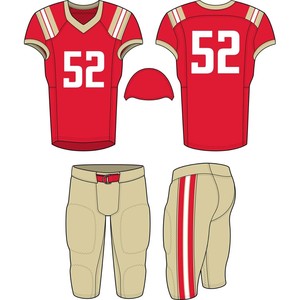Amerikaans voetbaluniform, professionele jersey en broekset, ademend, duurzaam, sportkleding, team trainingskleding, prestatiekleding - Product Image 1