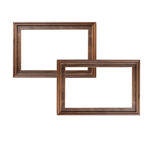 Cadre en bois décoratif fait à la main de taille personnalisée durable écologique de qualité supérieure pour les photos de famille Portraits de mariage Photo en bois massif - Product Image 1