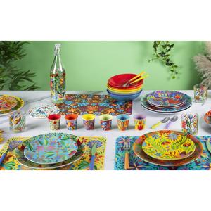 Ensemble de 6 verres Excelsa Mexican Flowers multicolores 7,5x7,5x8,5 cm - Product Image 2