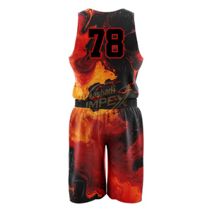 Ensemble de maillots de basket-ball 33 en maille de polyester respirante, unisexe, pour adultes, personnalisé pour hommes, imprimé à chaud - Product Image 3