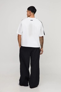 mens oversized boxy fit t shirt drop shoulder loose fit heavy cotton streetwear blank <b>tshirt</b> custom logo garment - Product Image 6