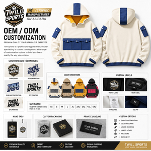 Hoodie Streetwear Oversize Personnalisé 100% Coton Écologique Respirant Uni avec Poche, Impression par Sublimation OEM, Polaire 340g - Product Image 4