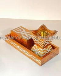 Juego de Incienso Oud con Incrustaciones de Madera y Nácar para un Hogar Lujoso, Regalo para Eid y Ramadán, Juego de Incienso con Incrustaciones de Conchas Marinas - Product Image 2