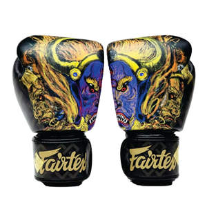 Gants de boxe en cuir de vachette Fairtex de haute qualité, fabriqués sur mesure, absorbant les chocs, pour l'entraînement de Muay Thai et de MMA - Product Image 5