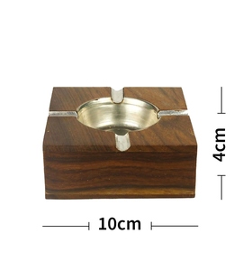 Cendrier rond en aluminium sans fumée pour cigarettes, accessoire de fumeur artisanal haut de gamme pour la maison, le bureau, l'hôtel, le restaurant et la voiture - Product Image 4