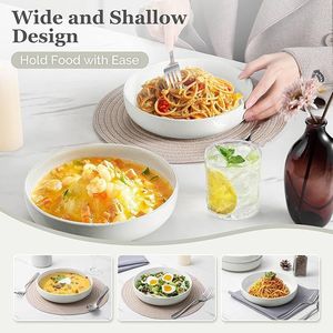 Set di 4 Ciotole Grandi in Ceramica HaWare da 33oz, Resistenti ai Graffi, per Zuppa, Cereali, Pasta, Uso Domestico e in Cucina - Product Image 2