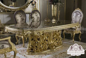 Juego de Comedor de Madera de Teca Tallada a Mano de Lujo para 6 Personas, Muebles de Comedor Modernos con Color Personalizado para el Hogar - Product Image 6