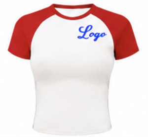 Ensemble de t-shirt et short raglan personnalisé pour femmes |   Ensemble sportif deux pièces |   Vêtements en tricot respirant en spandex/coton |   Solide |   Été - Product Image 3