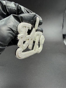 Luxury Custom Name Necklace <b>Iced</b> <b>Out</b> Pendant Hip Hop Bling Moissanite Diamond <b>Chain</b> For Men Women Gift - Product Image 2