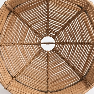 Lámpara Colgante de Sisal Natural Tejida a Mano, Estilo Boho, Pantalla de Lámpara Colgante Tipo Jaula de Pájaro, Lámpara de Techo Tejida para Decoración de Habitaciones de Hotel, Cafetería, Resort - Product Image 4
