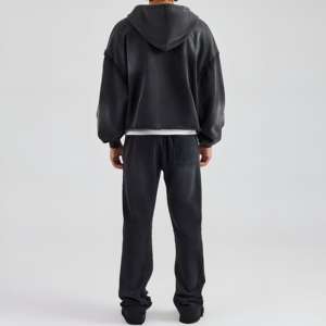 ชุดวอร์มผู้ชายพรีเมียม ผ้าระบายอากาศ ซิปหน้า เสื้อแจ็คเก็ตและกางเกงขายาว ทรงสปอร์ต ลุคสตรีทแวร์ ไซส์ใหญ่ รับผลิตแบบ OEM - Product Image 6