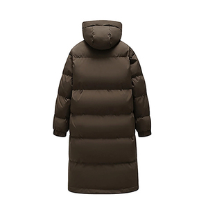 Abrigo Largo Acolchado para Hombre, con Capucha, 100% Poliéster, Transpirable, Ecológico, Informal, Impermeable, Ropa de Calle - Product Image 2