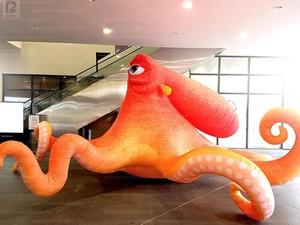 Atractivo <span class=keywords><strong>Pulpo</strong></span> Inflable <span class=keywords><strong>de</strong></span> Ocho Patas, Calamar Gigante <span class=keywords><strong>de</strong></span> Tela Oxford con Logotipo Personalizado, Escultura Marina para Decoración <span class=keywords><strong>de</strong></span> Festivales/Eventos/Zoológicos - Product Image 3