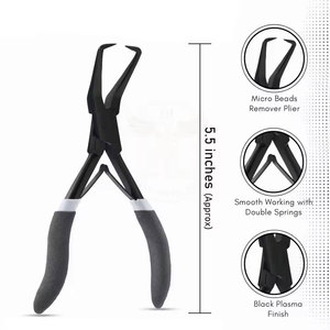 Service OEM, faible MOQ, kit d'extension de cheveux en acier inoxydable de haute qualité avec pinces à extensions durables et outil à boucles - Product Image 6