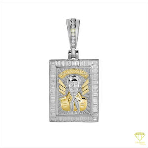 Pendentif de haute qualité pour les fans de la musique, avec un design de pierres brillantes et une finition luxueuse style hip-hop - Product Image 5