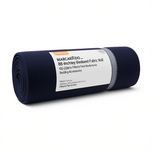 88-Inch Polyester Bedsheet Fabric Roll 105 GSM for <b>Fitted</b> & <b>Flat</b> <b>Sheets</b> Manufacturing for Bedding Accessories - Product Image 2