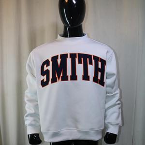 Sudadera SMITH con cuello simulado, 450 GSM, bordado con nombre personalizado, corte holgado, 100% algodón, felpa francesa. - Product Image 4