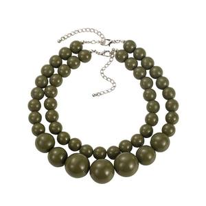 Collier de perles irrégulières en résine faites à la main, multicolores, bijoux de mode, artisanat moulé, pour femmes et filles - Meilleures ventes - Product Image 2
