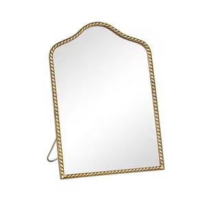 Espejo de maquillaje con soporte metálico para tocador, espejo cosmético para baño. - Product Image 1