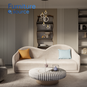 Sofá curvo moderno y barato, diseño duradero para apartamentos pequeños, muebles elegantes para sala de estar, fabricante de Vietnam de alta calidad - Product Image 2