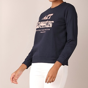Promotional Wholesales 100% Organic Cotton Vintage printed Customize Round neck Digital Printed Long Sleeve T-Shirt Casual Wear - Product Image 4