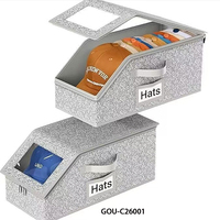 Organisateur de vêtements portable multifonctionnel et peu encombrant, boîte de rangement pour chapeaux