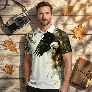Camisa de punto con estampado animal, antiarrugas, con bolsillo, para hombre, al por mayor, estilo urbano, ligera, oversize, de alta calidad - Product Image 5