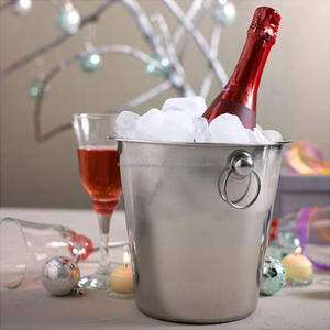 Seau à glace élégant avec couvercle Pique-nique Articles de fête Refroidisseur de champagne Seau à glace portable et refroidisseur de vin de bière à bonnes affaires - Product Image 2